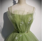 Girls Formal Evening Dress Women's Prom Dresses Party Graduation Gowns Long Green Party Dresses Y4379