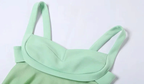 Green A-line Mini Homecoming Dress Backless Party Dress Y2510