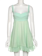 Green A-line Mini Homecoming Dress Backless Party Dress Y2510