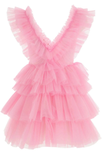 Lovely Pink A-line Tulle Homecoming Dress Pink Graduation Dress Y2451