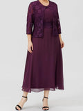 A-Line/Princess Mother of the Bride Dresses with Applique & Jacket