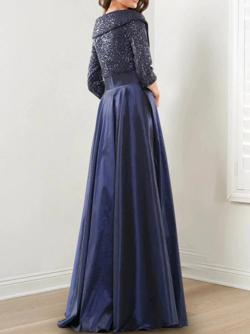 A-Line/Princess V-Neck Floor-Length Mother of the Bride Dresses