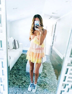 Chic Colorful Homecoming Dress Party Dress Y3008