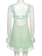 Green A-line Mini Homecoming Dress Backless Party Dress Y2510