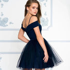 Off the Shoulder Homecoming Dresses SYH72