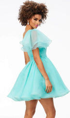 One Flutter Sleeve Cocktail Dress SYH108