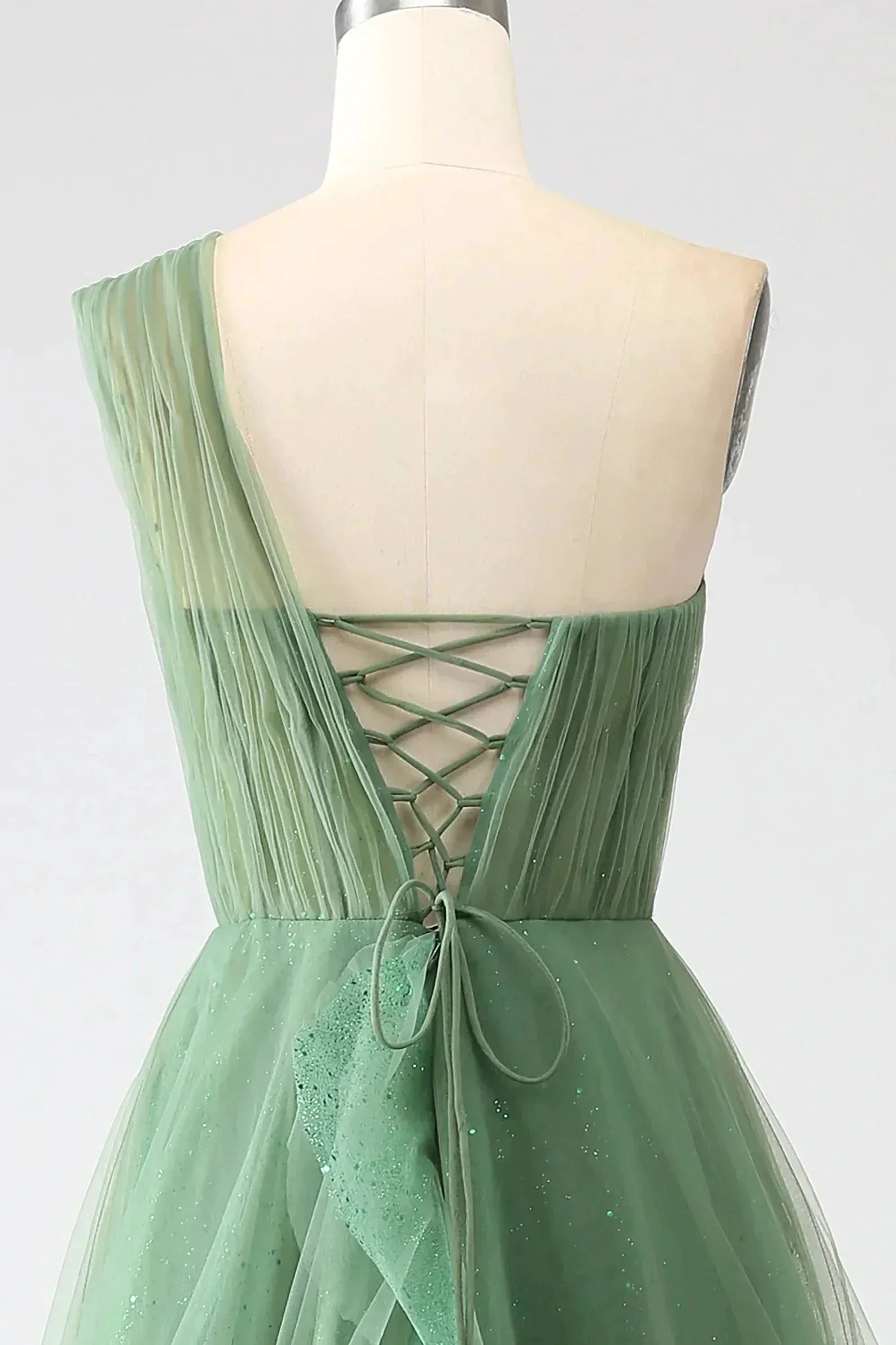 One Shoulder Prom Dress A Line Evening Dress SYP183