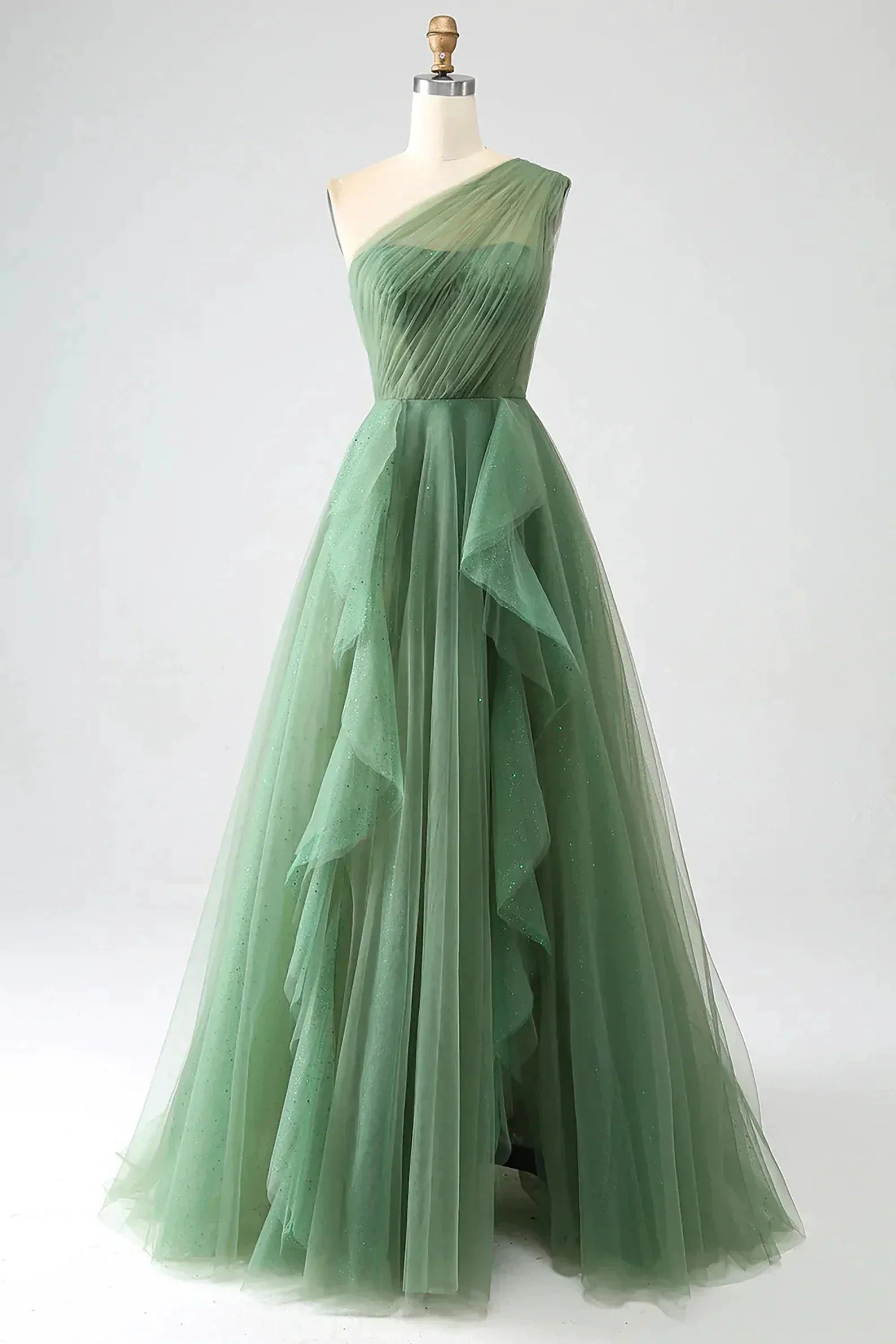 One Shoulder Prom Dress A Line Evening Dress SYP183