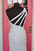 Sequin Maxi Dress Slim Fit Prom Dresses SYP106