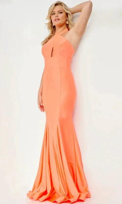 Orange High Neck Prom Dress SYP74