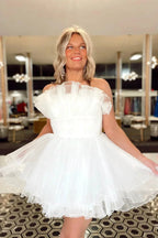 Short Strapless Homecoming Dresses SYH92