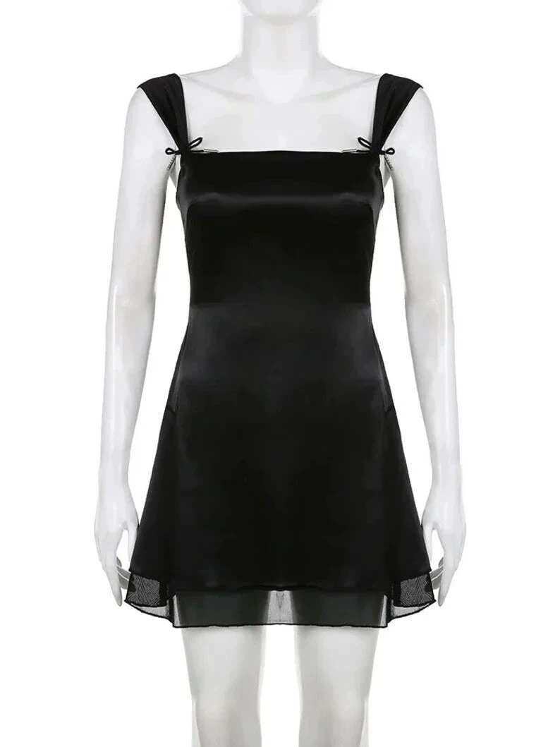 Lovely Black Straps A-line Homecoming Dress Y4035