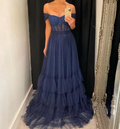 Charming A-line Tulle Evening Dress Formal Dress Y6292