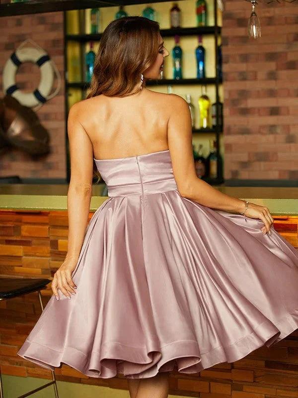 Sweetheart Knee-Length Dresses SYH62