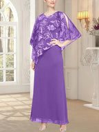 Long Glitter Mesh Dress with Novelty Asymmetric Overlay Bodice