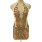 Luxurious Heavy Handmade Party Dress 22nd Birthday Dress Sexy Silver/Gold Homecoming Dress Y1426
