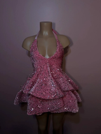 Red Sequin A-line Homecoming Dresses Sparkly Sequin Cocktail Dresses Y4239