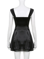 Lovely Black Straps A-line Homecoming Dress Y4035