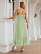 Numbersea  Spaghetti Strap Chiffon Bridesmaid Dress Ankle Length Formal A Line Cocktail Party Homecoming Dress for Juniors  SEA28028