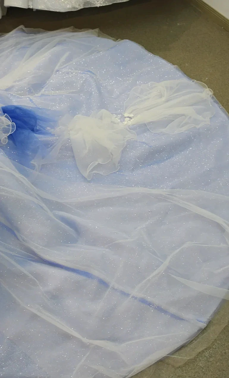 Azure Frost Lotus Ballgown Ye-2041