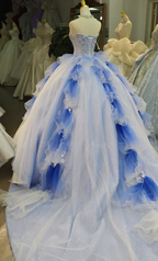 Azure Frost Lotus Ballgown Ye-2041
