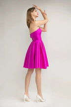 Strapless Satin Homecoming Dresses for Teens SYH101