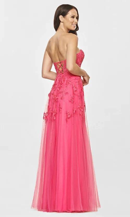 Strapless Sweetheart Long Lace Prom Dress SYP78