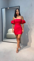 Sexy Red Tight Homecoming Dress Red Cocktail Dress Y3056