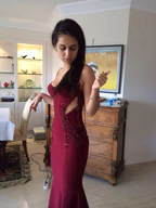 Sexy Burgundy Mermaid Prom Dresses Evening Dress Y5603