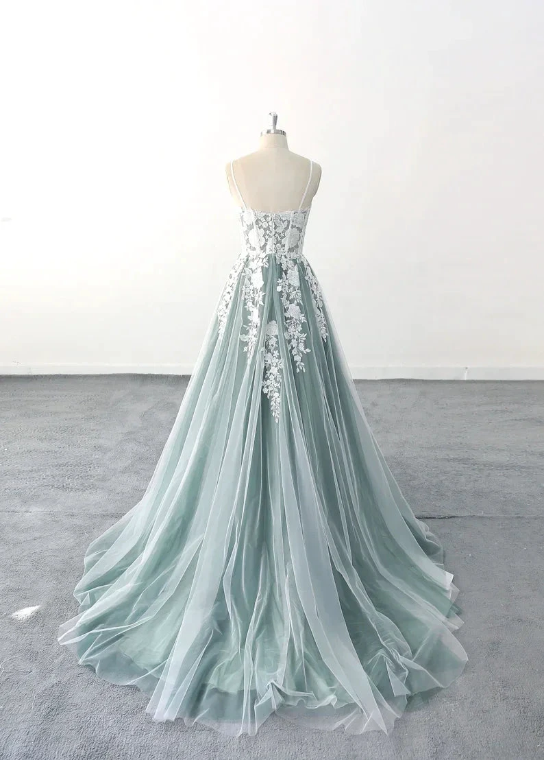 corset cutout sexy wedding dress,full length delicate dress Y3089