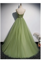 Girls Formal Evening Dress Women's Prom Dresses Party Graduation Gowns Long Green Party Dresses Y4379