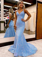 Velvet Sequins Ruched Prom Dresses SYP139