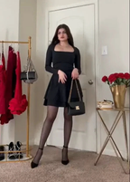 Sexy Black Party Dress Black Outfit Dress Short Homecoming Dress Y4514