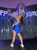 Royal Blue A-line Homecoming Dress 18th Birthday Party Dress Y6999
