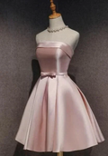 Pink Off Shoulder Short Homecoming Dresses Y6712
