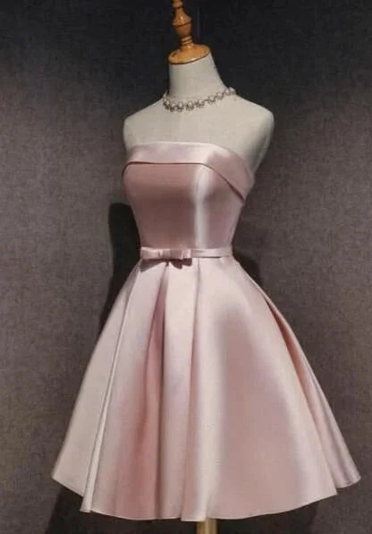 Pink Off Shoulder Short Homecoming Dresses Y6712