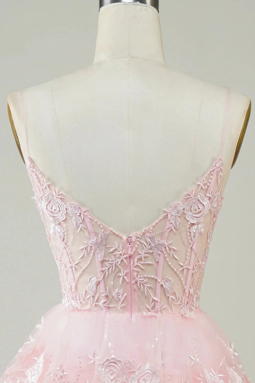 Cute Black A Line Sparkly Sequin Tiered Corset Short Homecoming Dress