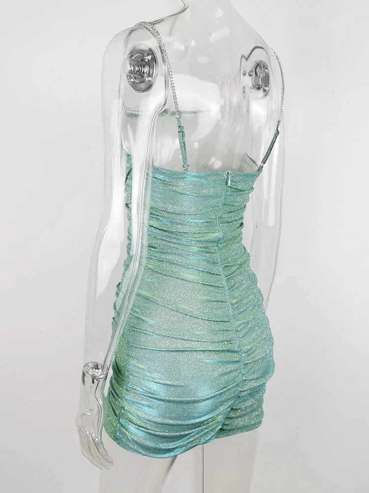 Sexy Shiny Dress Short Homecoming Dress Y1908