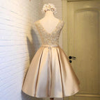 A-line Homecoming Dress Chic Red Short Prom Dress Party Dress PD388