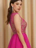 A-Line Lace Appliques Sweetheart Short Evening Dresses
