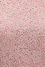 A-line Sleeveless Halter Long Lace Chiffon Bridesmaid Dress