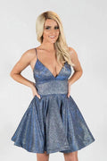 A-line Spaghetti Straps Short Prom Dress Unique Homecoming Dress PD416