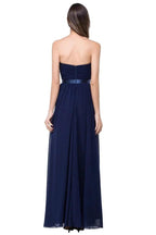 A-line Strapless Chiffon Bridesmaid Dress with Draped