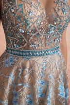 Amazing Sleeveless aline Evening Swing Dress Floral Wedding Party Dress
