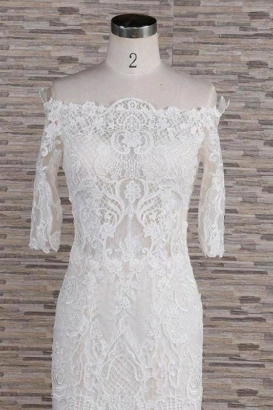 Awesome Appliques Court Train Mermaid Elegant Wedding Dresses