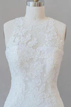 Awesome Illusion Lace Mermaid Elegant Wedding Dresses