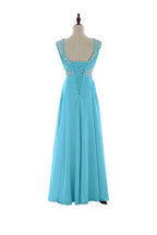 Beaded Chiffon Prom Dresses 2016 Long Bridesmaid Party Dresses BD011