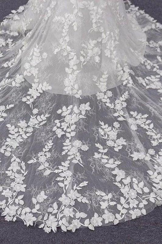 Best Spaghetti Strap Appliques Mermaid Elegant Wedding Dresses