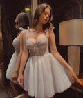 Cute A-line Short Homecoming Dress Party Dress Y1863