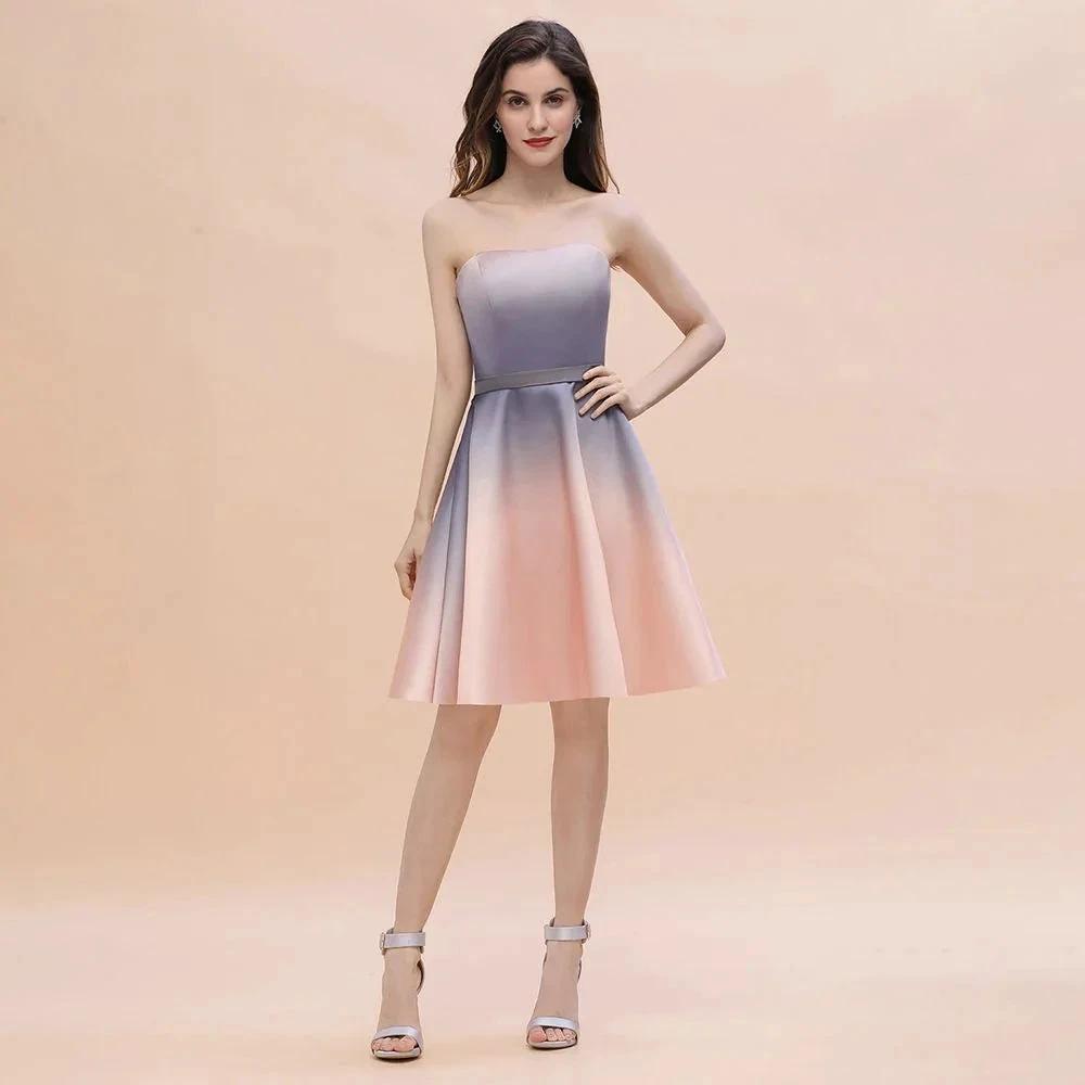 Charming Sweetheart Gradient aline Short Homecoming Dress